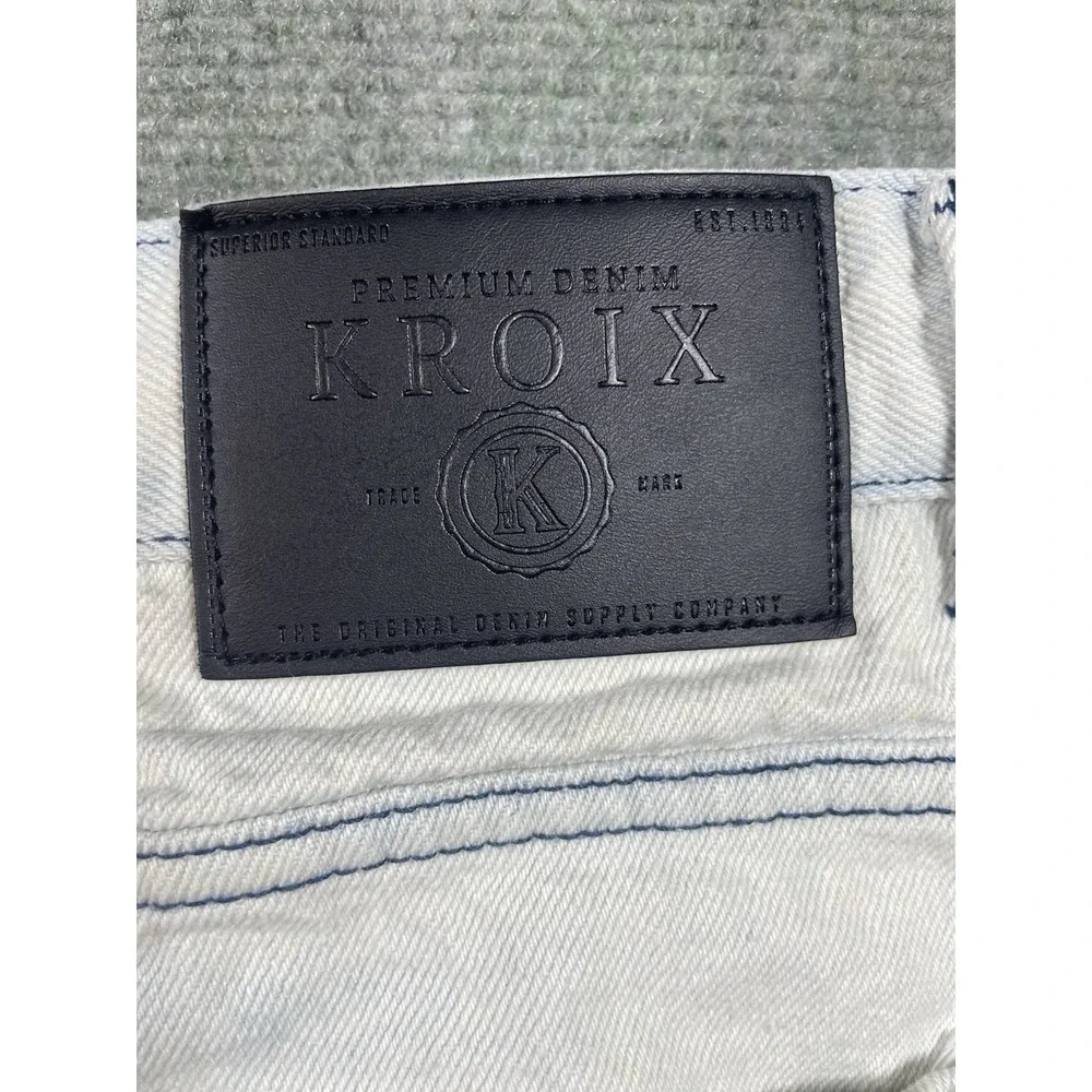 Kroix Premium Denim distressed jeans White 40x33